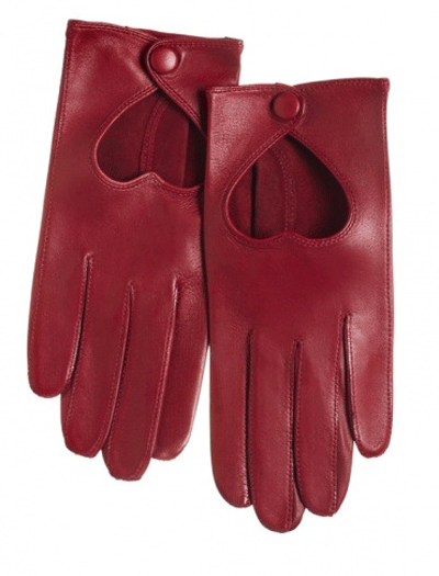 Heart Cut Out Gloves