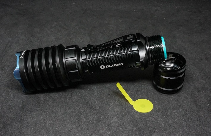 olight flashlight with torch filter