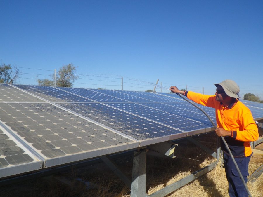 cleaning-the-panels-at-commissioning