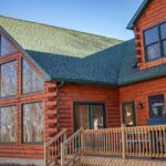 log home maintenance with wood restorer